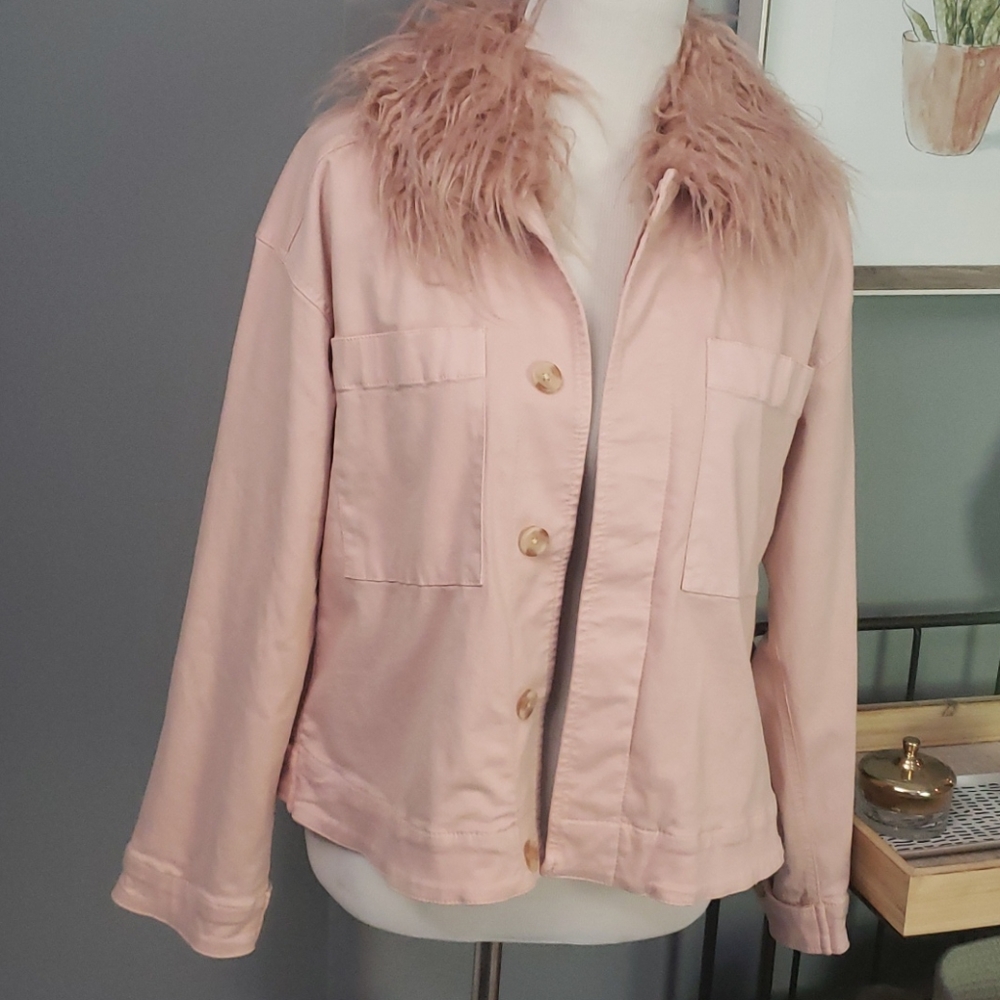 NWT Lou & grey lined jacket, removable collar
